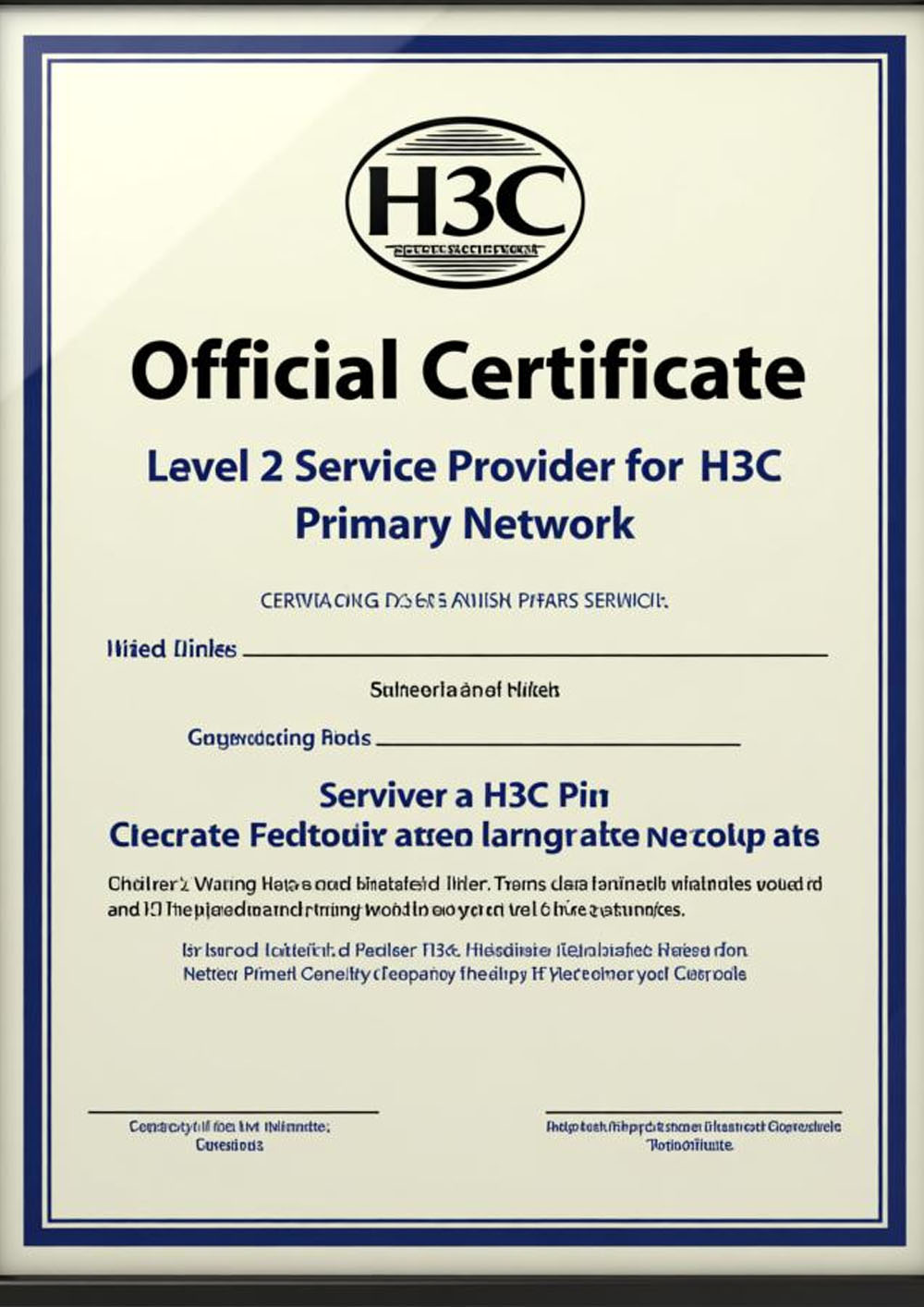 H3C Two-Star Network Service Provider